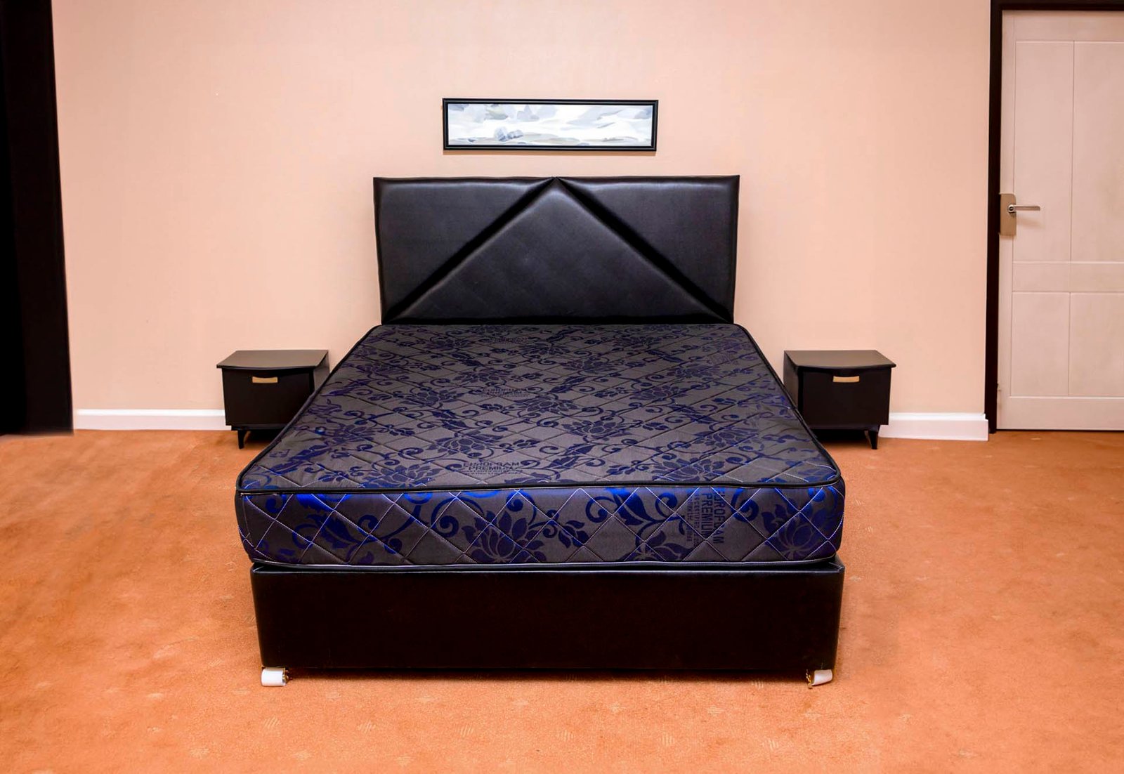 Premium High Density Blue Black Front