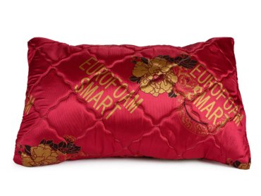 Quilted Pillow maroon 2