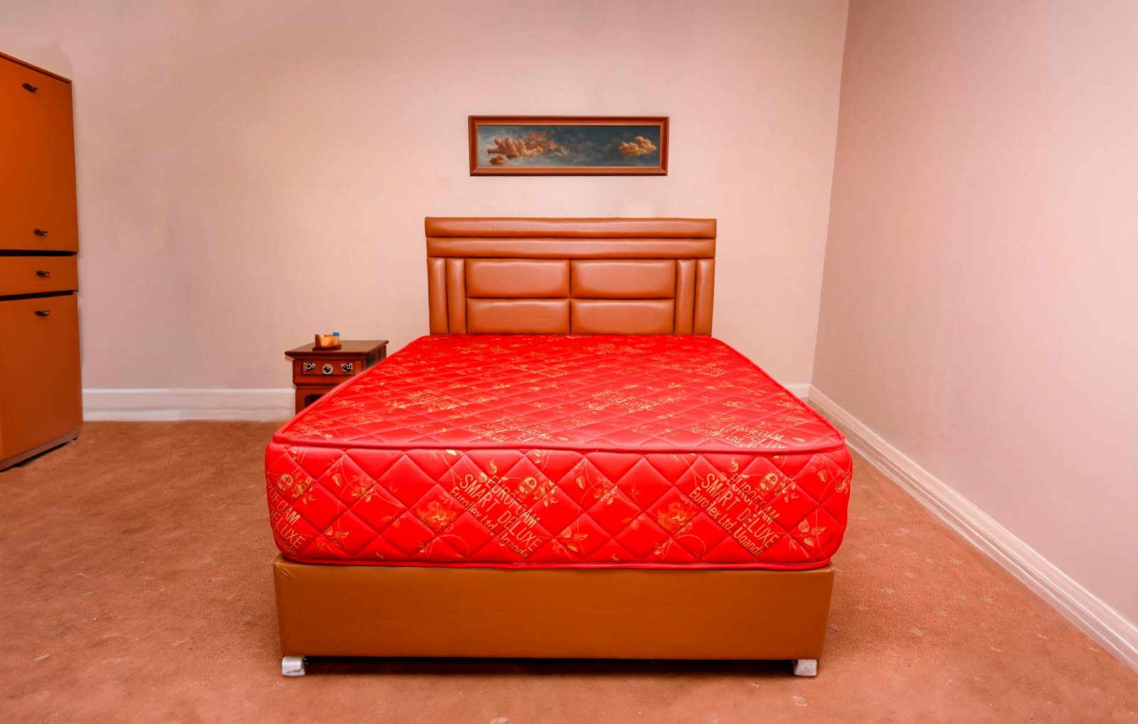 Smart Quilted Tomato Red Front